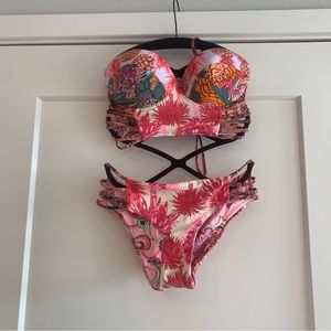 Maaji Bustier Bikini Top & Cheeky Bottoms Medium